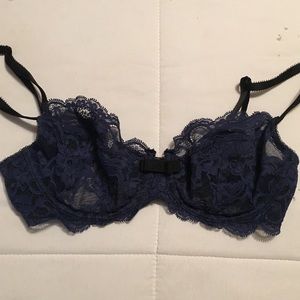 Navy blue Victoria Secret balconet bra.